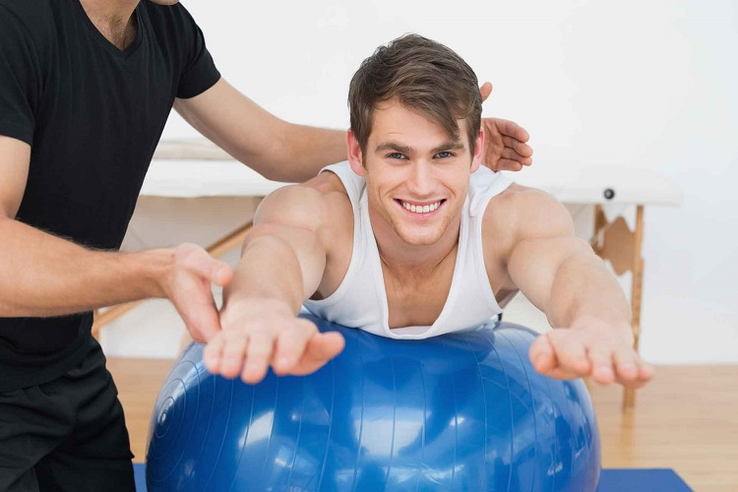 Exercises in fitball for prostatitis